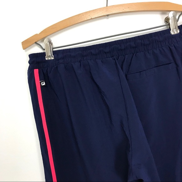Fabletics Women's L Jogger Pants Pull-On Elastic Waist Navy Blue Side Stripe B2 - Picture 5 of 7